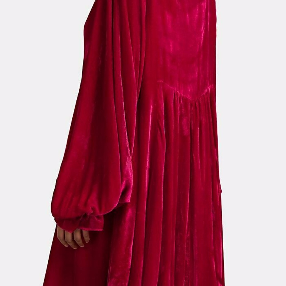 ❌SOLD❌NWT AZEEZA Silk Velvet Olivia Dress - Picture 3 of 13